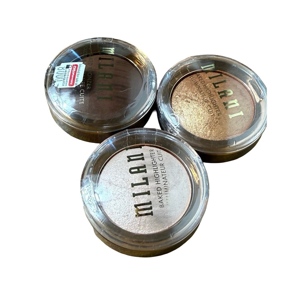 Milani baked bronzer highlighter bundle new sealed‎